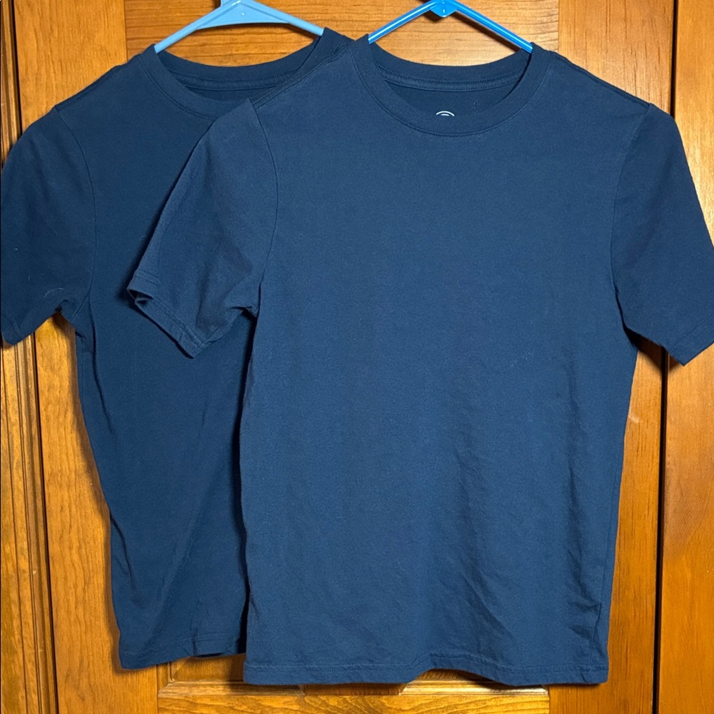 Set of 2 Kids Large Dark Blue Tee